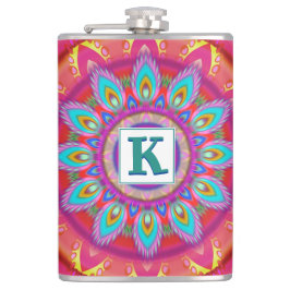 Vinyl verpackt Custom angesagt Flask Psychedelic Flachmann