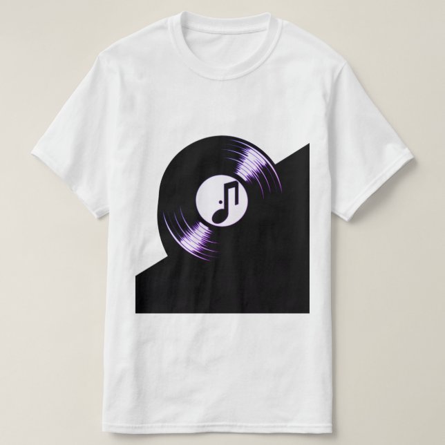 Vinyl Vibes: Der Klang der Einfachheit T-Shirt (Design vorne)