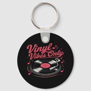 Vinyl Vibes only - Retro Record Player Design Schlüsselanhänger