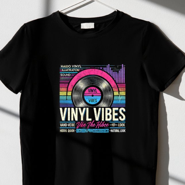 Vinyl-Vibes T-Shirt (Von Creator hochgeladen)