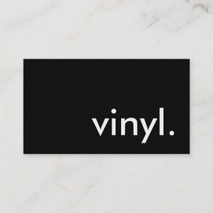 Vinyl. Visitenkarte