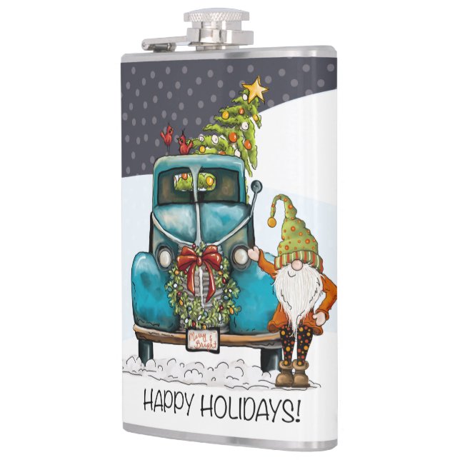 Vinyl Wrapped Flask, 8 oz. Flachmann (Links)