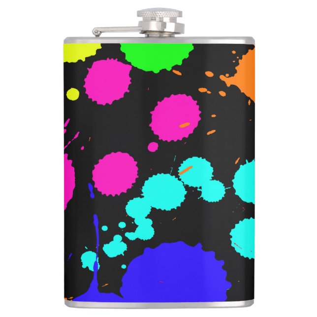 Vinyl Wrapped Flask, 8 oz. Flachmann (Vorderseite)