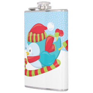 Vinyl Wrapped Flask, 8 oz. Flachmann