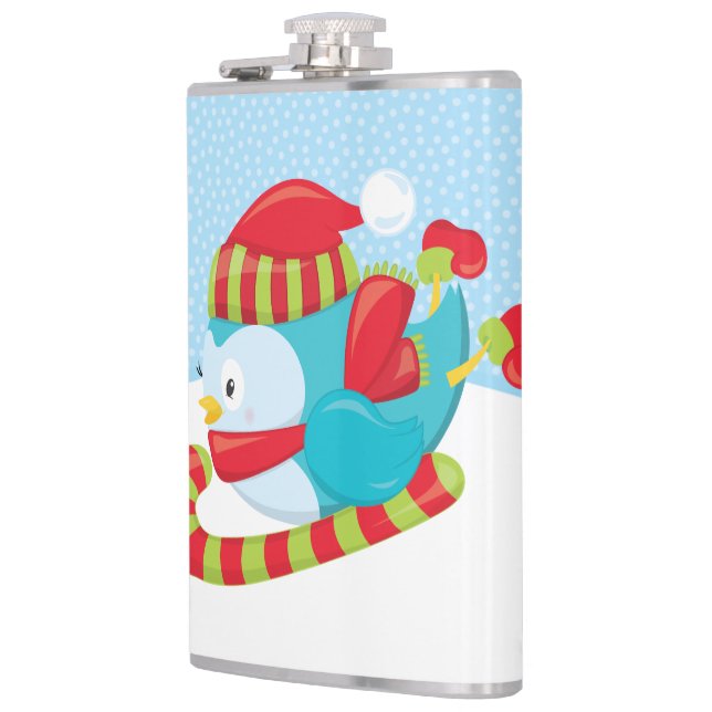 Vinyl Wrapped Flask, 8 oz. Flachmann (Links)