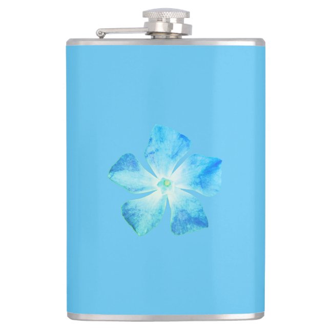 Vinyl Wrapped Flask Blume Design Flachmann (Vorderseite)