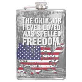 Vinyl Wrapped Flask – Freedom Job Flachmann