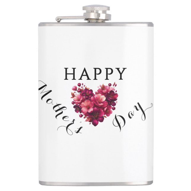 Vinyl Wrapped Flask - Muttertagsausgabe Flachmann (Vorderseite)