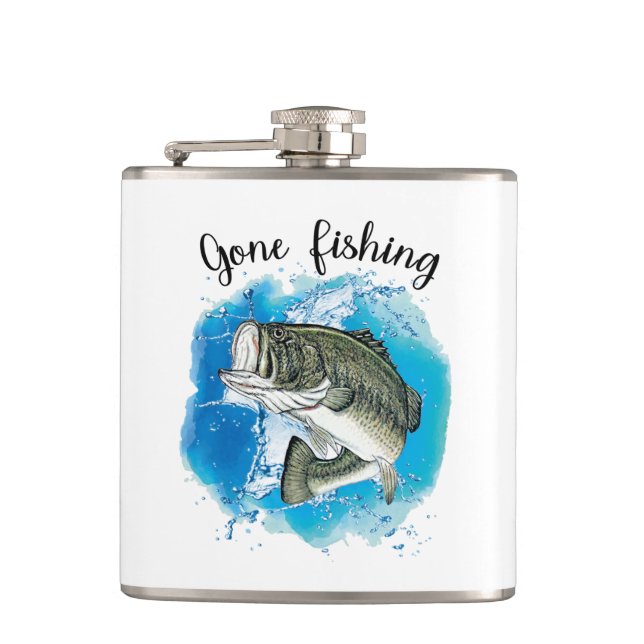 Vinyl-Wrapped Flask von Fisherman Flachmann (Vorderseite)
