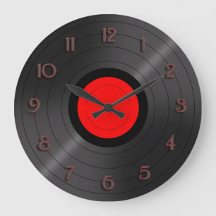 Vinylaufzeichnungs-Wanduhr Große Wanduhr