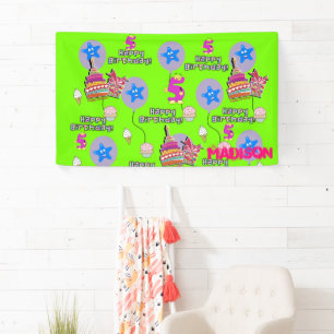 Vinylbanner, Happy 5. Geburtstagsbanner, #5 Grün Banner