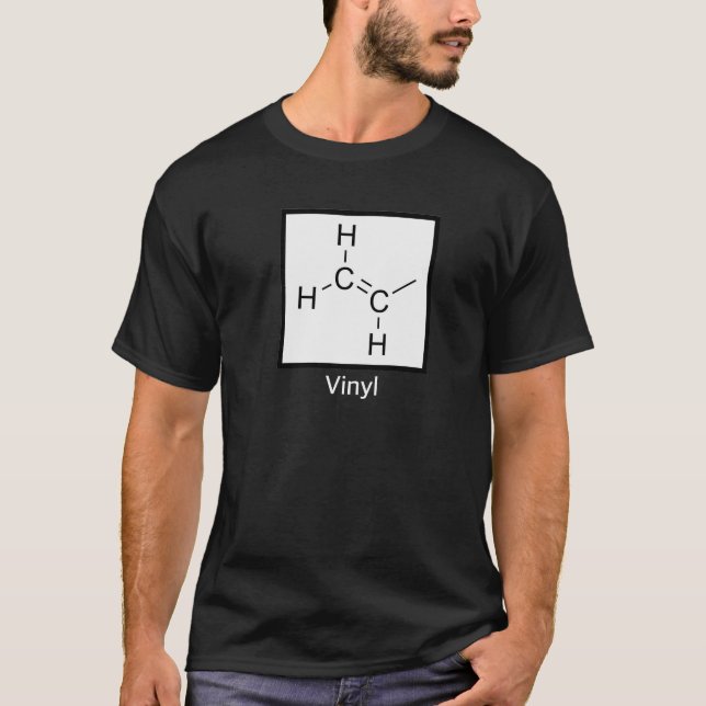 Vinylchemische Struktur T-Shirt (Vorderseite)