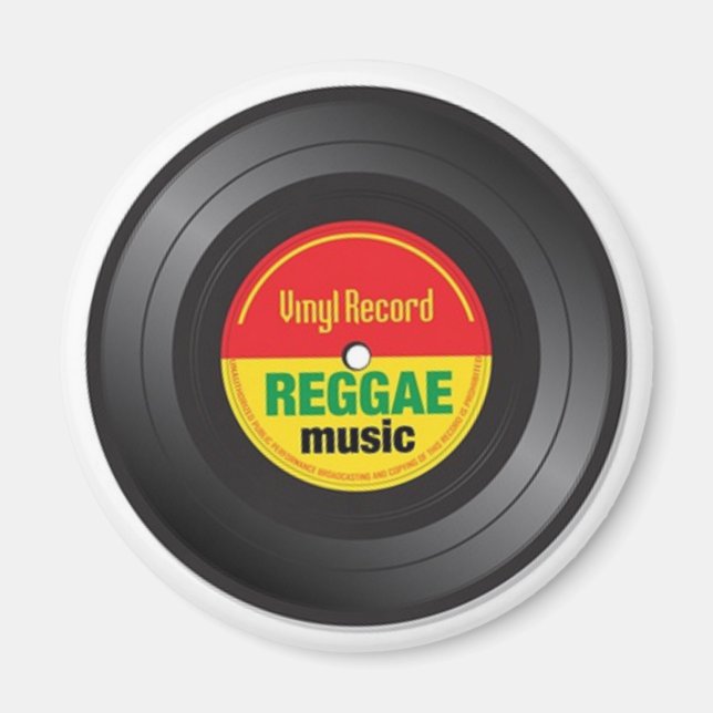 Vinyle de reggae 45 aimant (Devant)