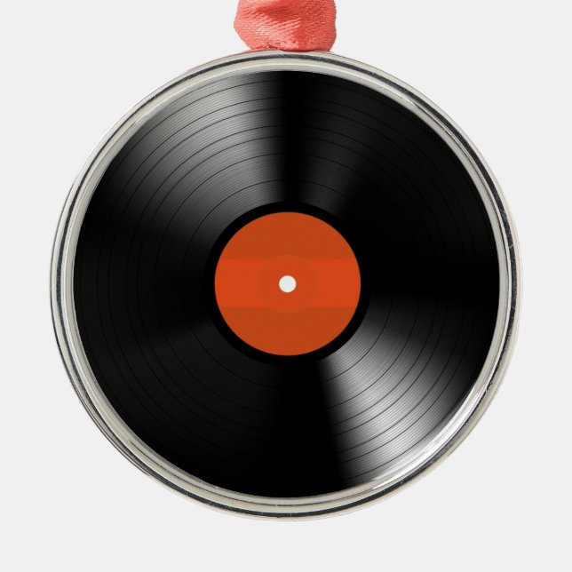 Vinyle Record Ornament Aus Metall (Vorne)