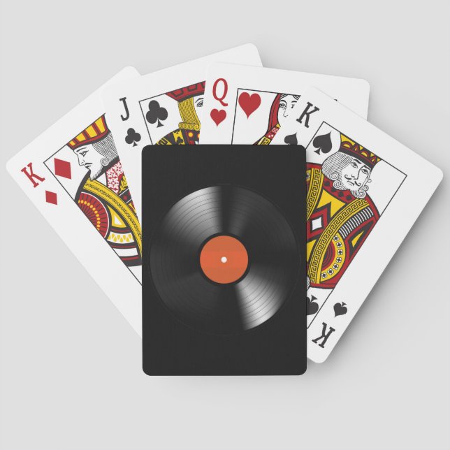 Vinyle Record Spielkarten (Rückseite)