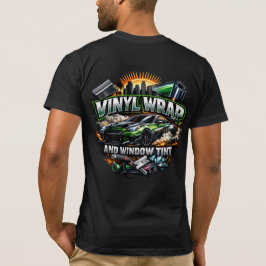 Vinylfolierung und Fensterfolierung Benutzerdefini T-Shirt