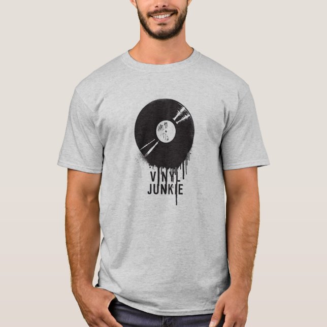 Vinyljunkie T-Shirt (Vorderseite)