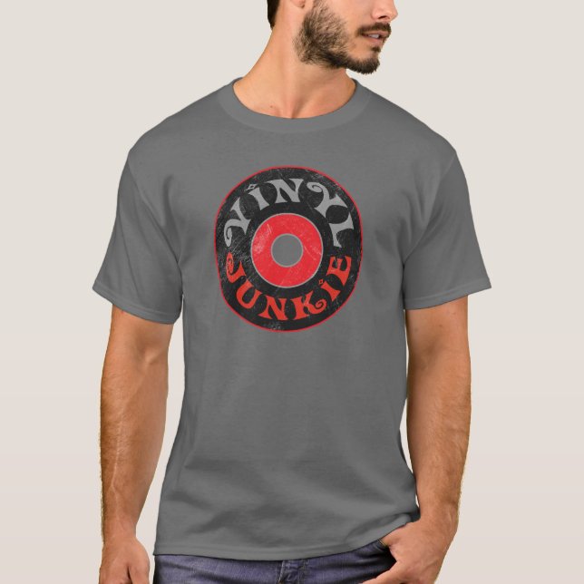 Vinyljunkie T-Shirt (Vorderseite)