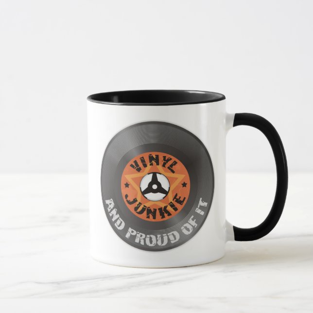 Vinyljunkie - und stolz auf es tasse (Rechts)