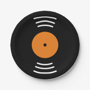 Vinylmusikaufzeichnungsneuheits-Papier-Teller für Pappteller