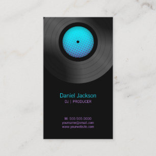 VinylPlatten DJ-Musik-Speicher Visitenkarte