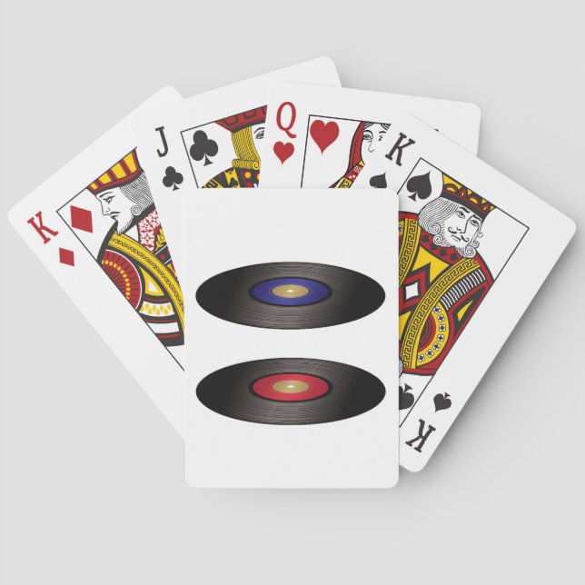 VinylPlattenen-Spielkarten Spielkarten (Rückseite)
