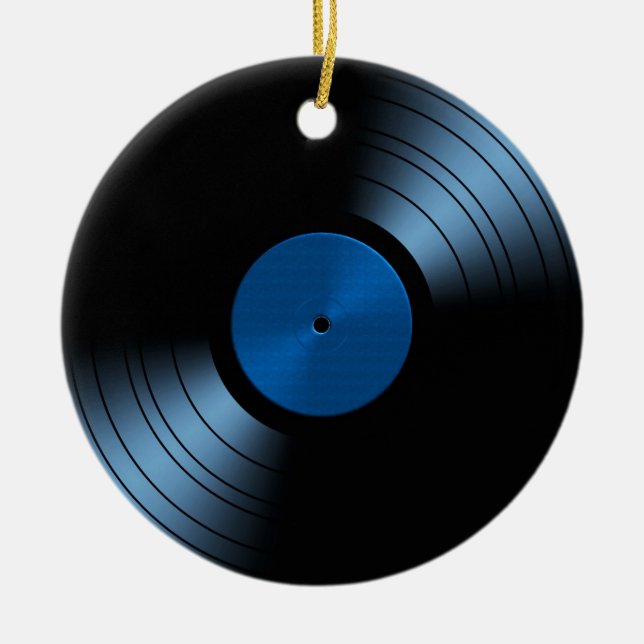 VinylRekordalbum - sehr Retro Keramikornament (Vorne)