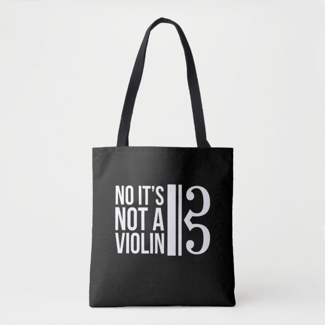  Viola Alto Clef Musiker Spaß nicht Geige Tasche (Vorderseite)