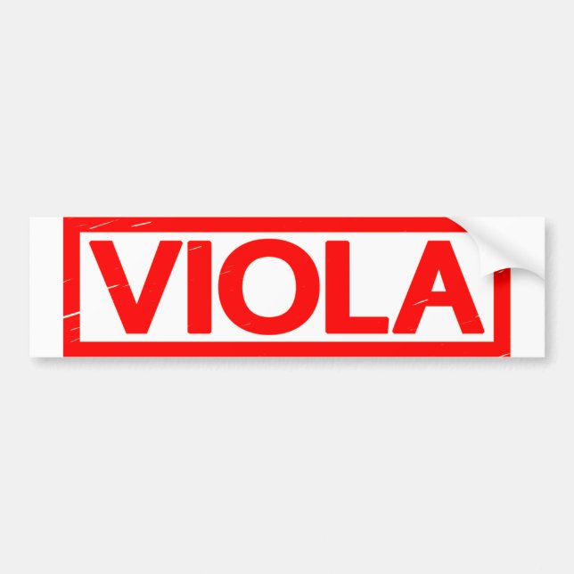 Viola Briefmarke Autoaufkleber (Vorne)