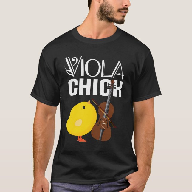 Viola Chick Hoodie Violist Music Gift T-Shirt (Vorderseite)