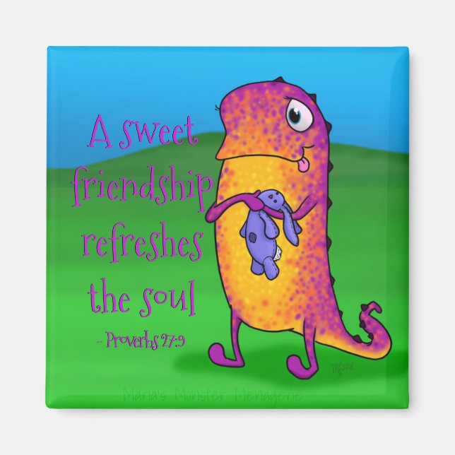 Viola das Monster, mit Anführungsmagnet Magnet (Vorne)