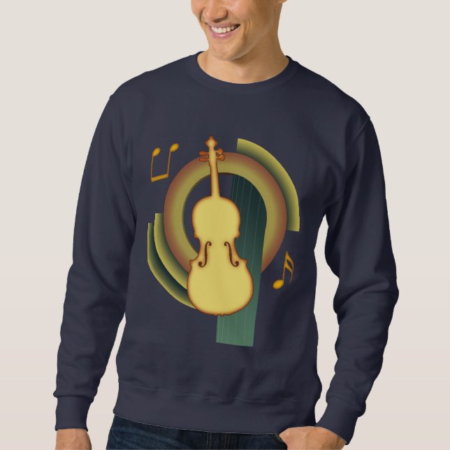 Viola Deco1 Sweatshirt (Vorderseite)