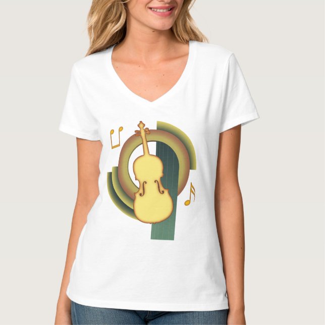 Viola Deco1 T-Shirt (Vorderseite)