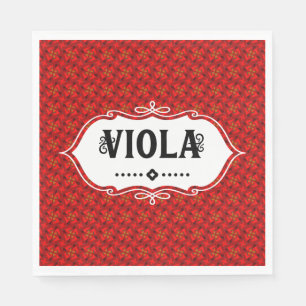 Viola Emblem Serviette