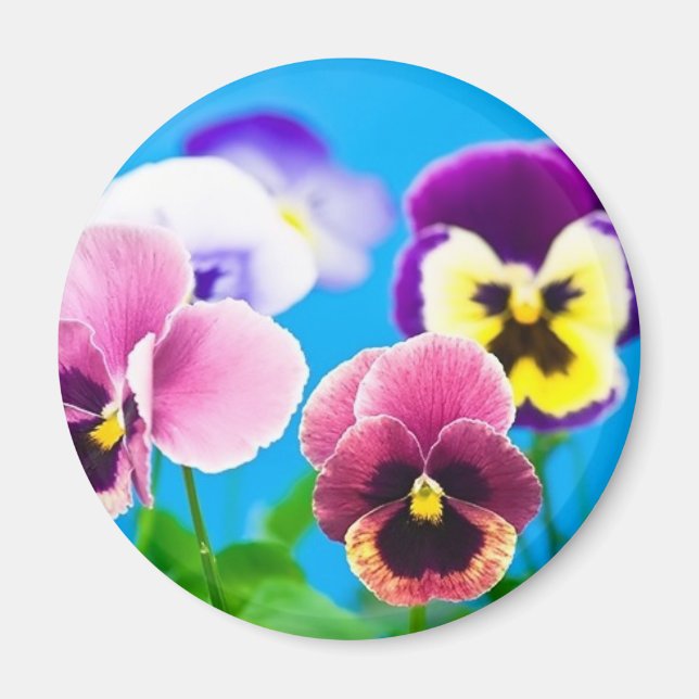 Viola fleurs Magnet (Devant)