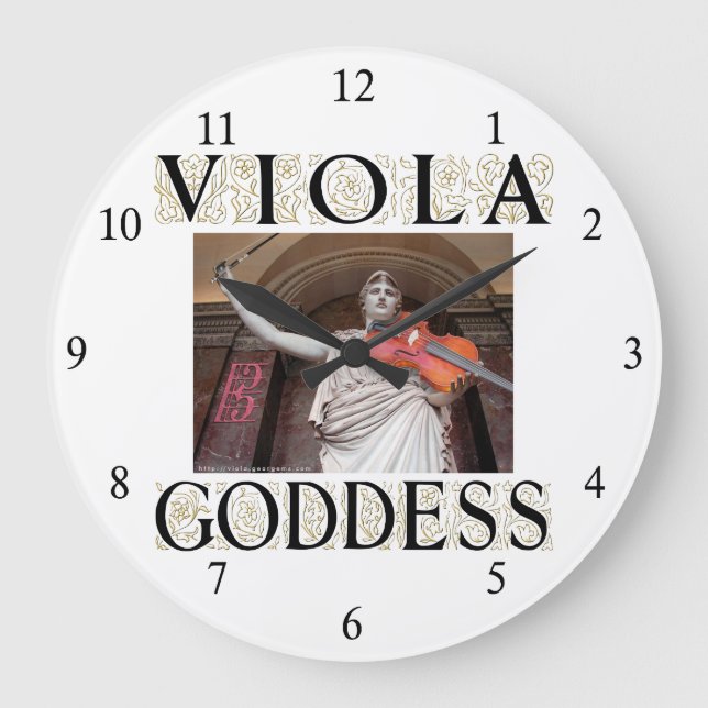 Viola-Göttin Große Wanduhr (Vorderseite)