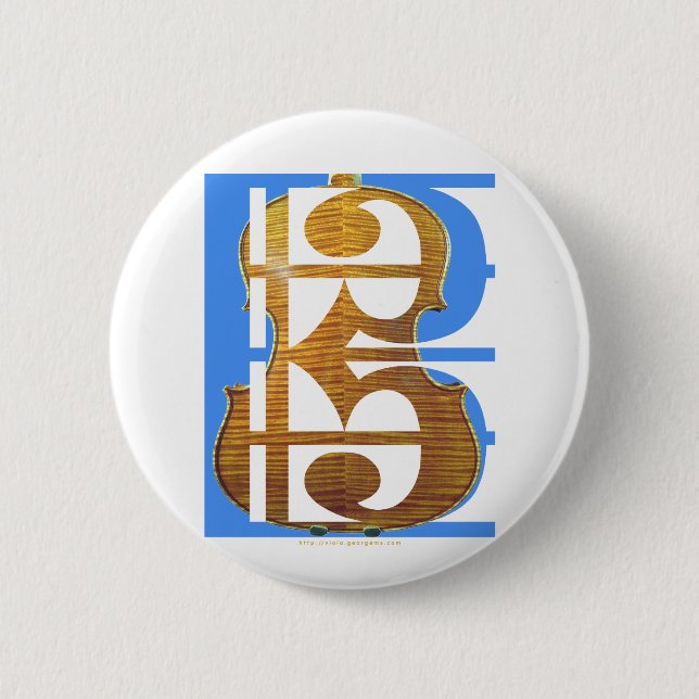 Viola in Alto Clef Button (Vorderseite)