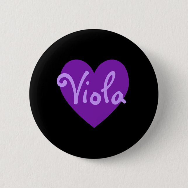 Viola in Lila Button (Vorderseite)