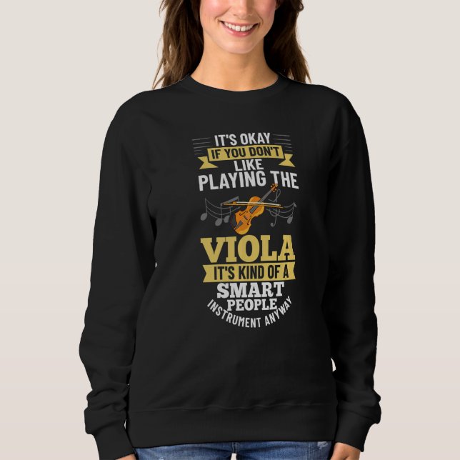 Viola Instrument Music Notes Player Lesson Beginne Sweatshirt (Vorderseite)