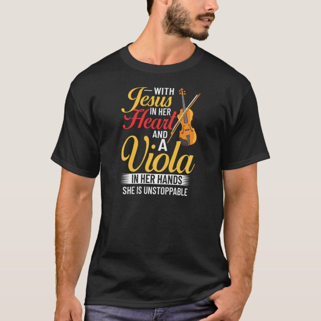 Viola Instrument Music Notes Player Lesson Beginne T-Shirt (Vorderseite)