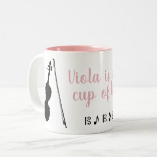 Viola ist die Tasse meines Tees (rosa)