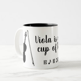 Viola ist die Tasse meines Tees (schwarz)