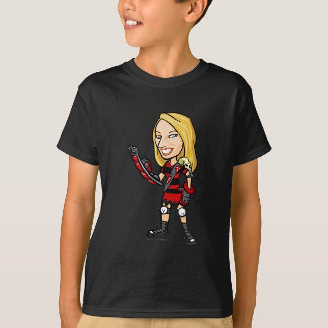 Viola Krawk Insel-Personal-Spieler T-Shirt (Vorderseite)