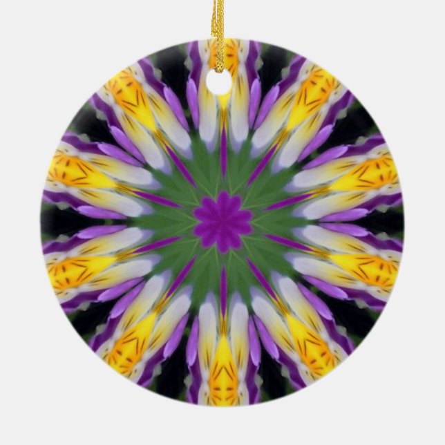 Viola-Ornament Keramik Ornament (Hinten)