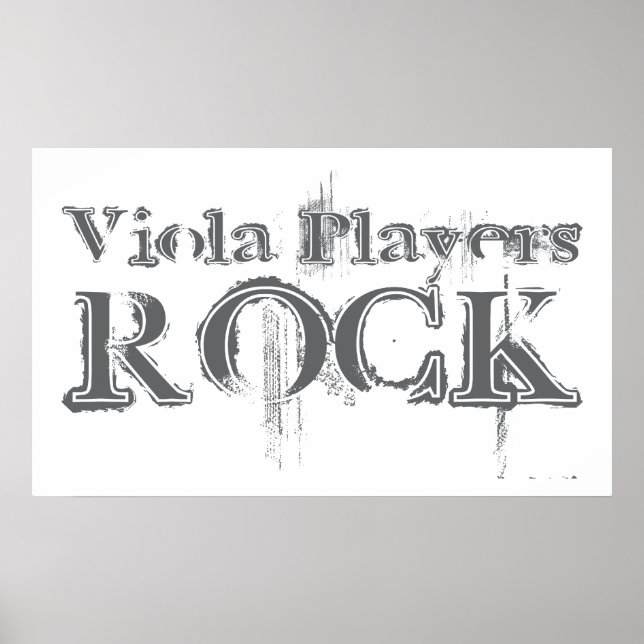 Viola Players Rock Poster (Vorne)