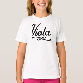 Viola Retro Text - Musikband T-Shirt