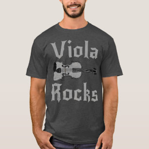 Viola Rocks Violist Heavy Rock Musician Goth T-Shirt