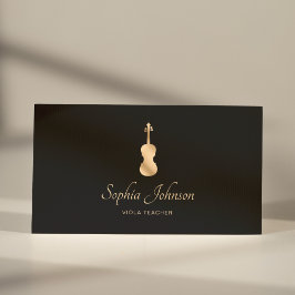Viola Teacher Gold Beruflich Visitenkarte