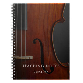 Viola Teacher Music Office Simple Modern Notizblock