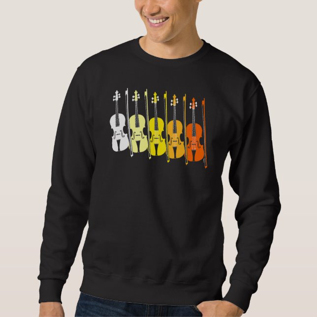 Viola Team  music teacher  musician  sunset colour Sweatshirt (Vorderseite)